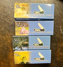 Frost Cutlery Executive Wildlife Series Lot of 4 Pocketknives SS Liner Lock picture
