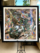 HUGE TIE FENG JIANG SIGNED SERIGRAPH RARE ED 21/75 CHINESE CONTEMPORARY ABSTRACT picture