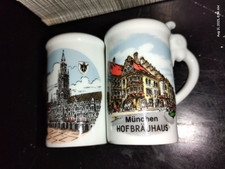 NEWGermany,MUNCHEN  CUTE GERMAN small Beer Stein,Salt & Pepper Souvenir,Gift picture