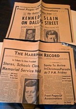 1963 JFK Assassination Coverage Newspaper Lot: Detroit News, Knoxville News-S picture