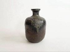 Japanese Bizen ware Ceramic artist Masayuki Ota sake bottle box included picture