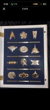 1992 Franklin Mint Star Trek Sterling Silver Insignia Set and Complete Frame Set picture