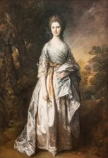 Oil painting Gainsborough-Maria_lady_eardley nice young lady portrait landscape picture