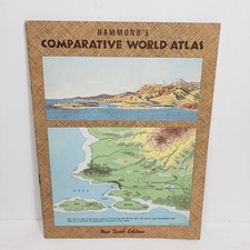 HAMMOND'S COMPARATIVE WORLD ATLAS FROM 1960 - IN GREAT SHAPE picture