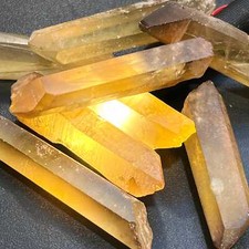 Citrine Crystal Points Extra Large (Untreated) Natural (2-4 Inches) picture