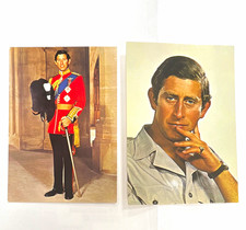 King Charles III when he was the Prince of Wales  postcards lot of 2 unposted picture