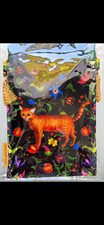 Alice Tarot design Drawstring Bag /Ginger Cat,  silk velvet fabric new sealed  picture