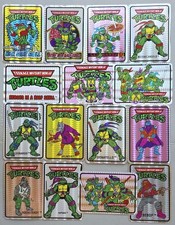 15 VTG 1990 TMNT Vending Machine Stickers Mirage Studios, A-7001 Thru A-7015 NOS picture