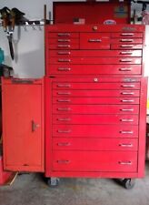 MAC TOOL BOX with  CORNWELL SIDE CABINET ... has some tools picture