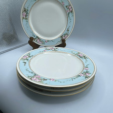 Set of 4 Haviland Limoges France floral edge plates. picture