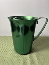 Vintage MCM Color Craft 1950s - 1960s Colorful Green Aluminum Pitcher picture