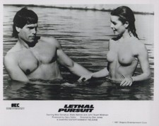 Lethal Pursuit vintage 8x10 photo Mitzi Kapture in water picture