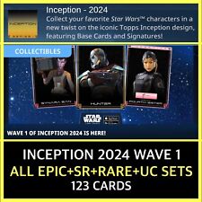 INCEPTION 2024 WAVE 1 NO AWARD-EPIC+SR+R+U 123 SET-TOPPS STAR WARS CARD TRADER picture