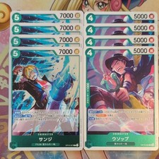 4 x Sanji OP13-027 R & 4 x Usopp OP15-024 R One Piece JAPANESE Mint Playsets  picture