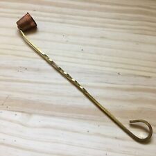 Vintage Brass Copper Candle Snuffer with Solid Brass Spiral Handle 11