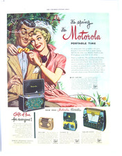 Motorola Portable radio time, It's SPRING Print ad picture