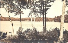 RPPC Sanbornville NH Shoreline Scene on East Lake 1939 picture