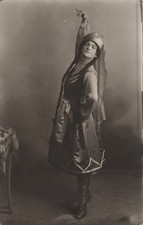 c. 1910's René Frilson Imitating Dancer Anna Pavlova RPPC EARLY DRAG QUEEN picture