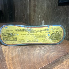 Vtg Wood Advertising Clothes Brush Chas P Shirley Saddlery + Merc Kansas City MO picture