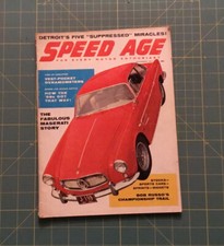 SPEED AGE FOR EVERY MOTOR ENTHUSIAST MAGAZINE NOVEMBER 1957, RARE 76 Pages picture