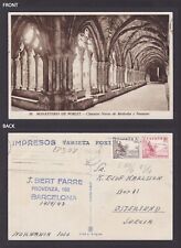 SPAIN, Vintge postcard, Poblet Abbey, Cloister, Midday and West Naves picture