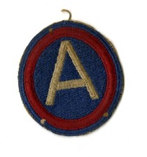 Third Army White Back Patch WWII Original Patton Europe France Germany picture