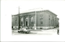 RPPC Washington Post Office Building Street View Washington PA UNP Postcard picture