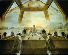 Catholic print picture  -  LAST SUPPER 5  -   8