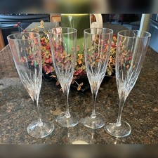 Marquis by Waterford-Set of Four Crystal Champagne Glasses. picture