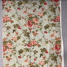 Vintage Kingsway Roseguard Finish Fabric 3 yards Floral Danbury Cabbage Roses picture