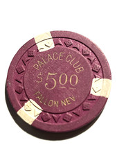 -VINTAGE NEVADA-**PALACE CLUB**$5 Chip  Fallon Nevada. picture