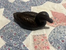 Avon Vintage Wax Wooden Duck waterfowl mallard collectible decor Pomandor vtg picture