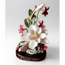 Rare 1996 Homco Magnolia And Violets, Marys Floral Collection picture