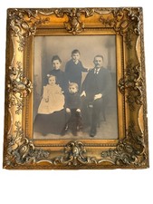 Antique Framed Victorian Family Photograph 1890-1910 Large 25.5 “X 29.5” Frame picture