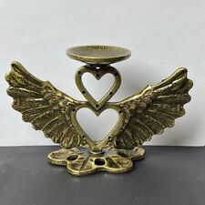 Crystal ball stone base metal love wing display stand base picture