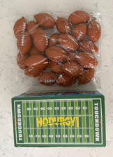 Lot of 24 Mini Foam Football Keychains Stress Toy Party Favors & Sports Decor picture
