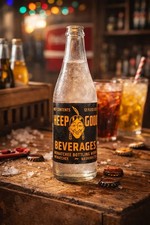 1949 Heep Good Beverages Soda Bottle Wenatchee WA ACL Owens Illinois 12oz Mint picture