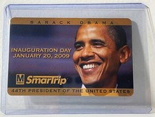 Barack Obama Inauguration Day January 20, 2009 WMATA SmarTrip Card VERY RARE picture