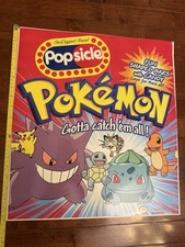 HUGE Pokémon Licensed Popsicle Decal 1999 26x24 picture