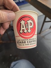 Vintage A&P Food Store  Coffee Disposable Paper Cup 7 Ounce Dixie Cup  picture