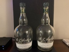 RARE HTF OLD LABELS & 1.75L W.L. Weller Special Reserve & 7 Year - EMPTY picture