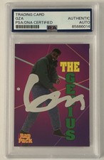 GZA SIGNED CARD PSA/DNA AUTO SLABBED RAP PACK HIP HOP WU TANG RARE LIMITED picture