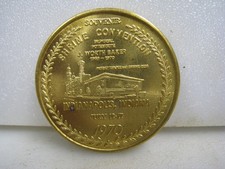 Vtg 1970 96th Imperial Shrine Convention Gold Tone Commemorative Coin picture