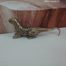 Vintage Brass Sea Otter Statue Figurine: Home Garden Decor picture