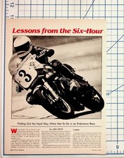 1979 World Cycle Magazine Article: AFM Six-Hour Endurance Race Suzuki GS750 picture