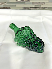 Vintage Green Glass Grape Cluster Shaped Bottle picture