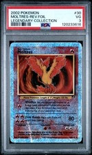 Graded Pokemon - Moltres Rev Foil (30/110) Legendary Collection PSA 3 picture