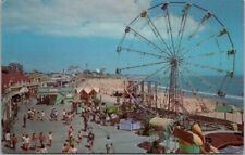 c1960s SANTA CRUZ California Postcard Beach Boardwalk / Amusement Park View picture