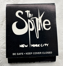 VINTAGE MATCHBOOK COVER ~ THE SPIKE ~ LEGENDARY NYC GAY LEATHER BAR ~ PRIDE ~ picture