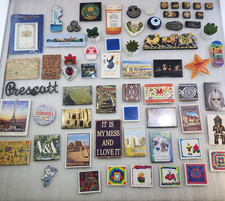 Vintage Lot Of 63 Refrigerator Magnets. National Advertising/ Other Brands picture